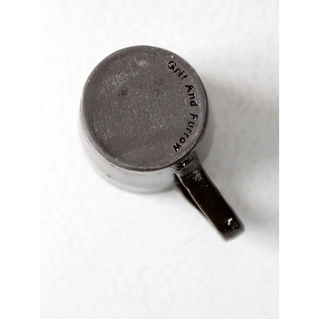 Grit and Furrow Hand Crafted Pottery Mug For Sale - Image 9 of 10