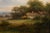 Textile English Victorian Antique Oil Painting of a Devonshire Landscape, 19th Century For Sale - Image 7 of 18