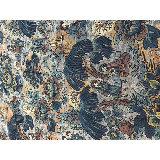 French Chinoiserie Woven Jacquard Tapestry For Sale - Image 10 of 13