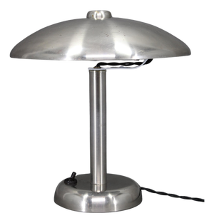 Art Deco Nickel Mushroom Table Lamp, Europe, 1930s