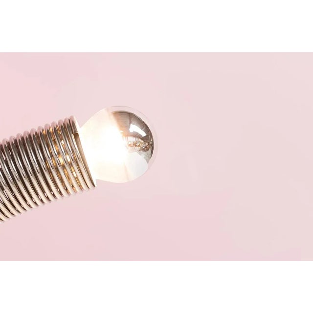 1970s Chrome Coil Lamp or Spring Table Light, 1970s For Sale - Image 5 of 7