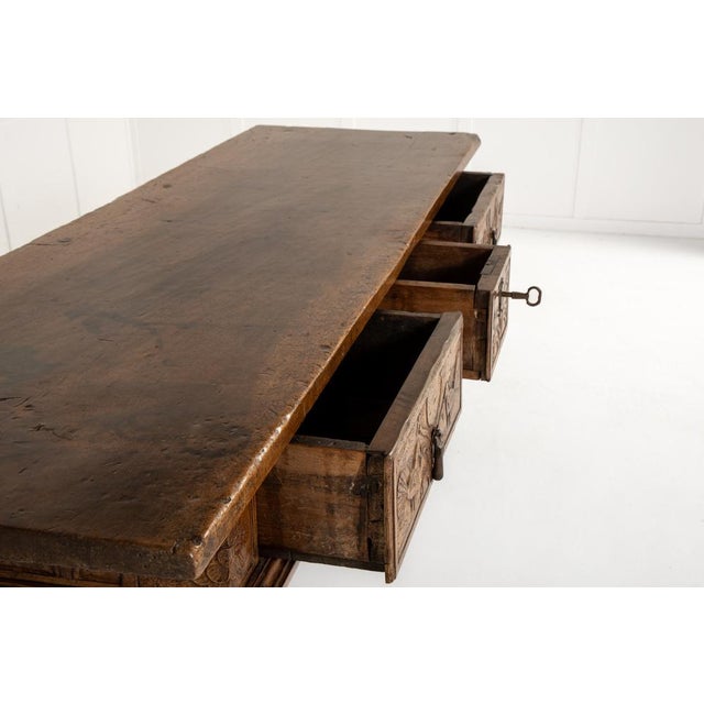 Large 17th Century Spanish Walnut Table For Sale - Image 6 of 14