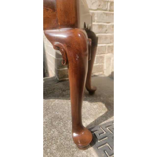Brown Vintage Ethan Allen Traditional Classics Bench For Sale - Image 8 of 16