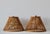 1970s Vintage Handwoven Bamboo Rattan Pendant Swag Style Lamps-a Pair For Sale - Image 5 of 13
