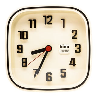 Bino Quartz Wall Clock, 1980s For Sale