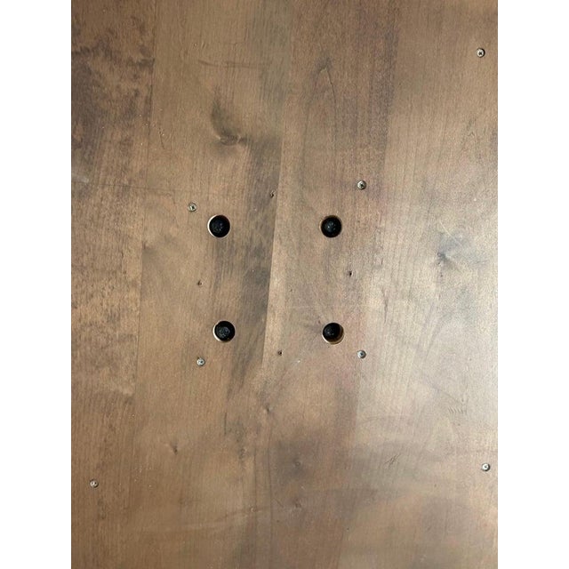 Early 21st Century Rustic Walnut Pedestal Dining Table by Miamar Home For Sale - Image 5 of 17