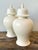 Vintage Glazed Ceramic Lidded Urns - A Pair For Sale - Image 9 of 12