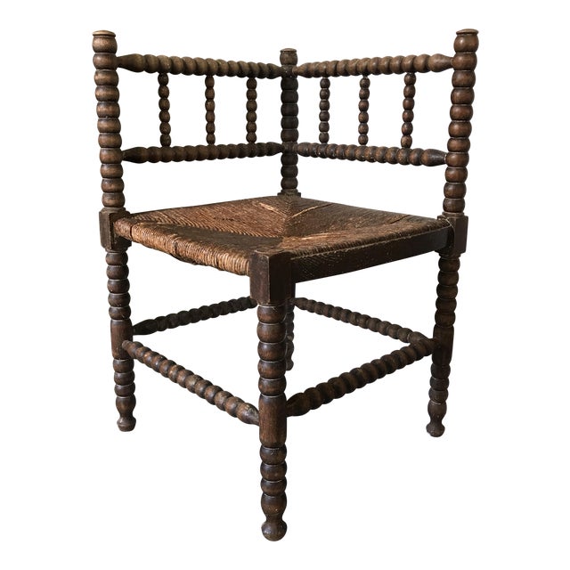 Antique Corner Spindle Chair Chairish