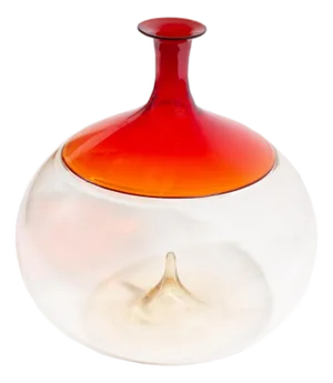 Italian Murano Bolle Bottle Vase by Tapio Wirkkala for Venini