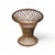 Tan Round Rattan Chair Armchair from Rohé, Noordwolde For Sale - Image 8 of 9