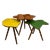 Brown Colorful Murano Glass Side Tables by Murano for Murano, 1980s, Set of 3 For Sale - Image 8 of 11