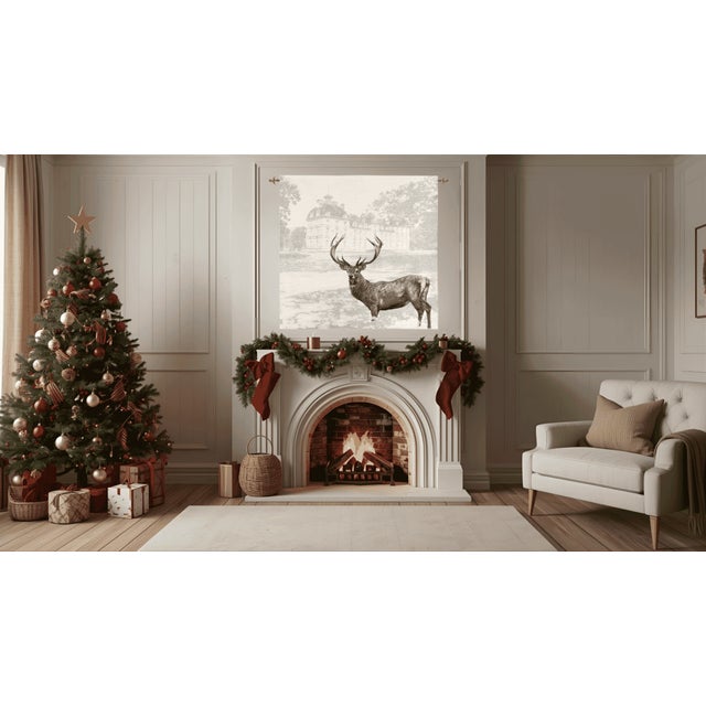 This beautiful tapestry is woven on a jacquard loom by skilled weavers, keeping alive the centuries old tradition of...