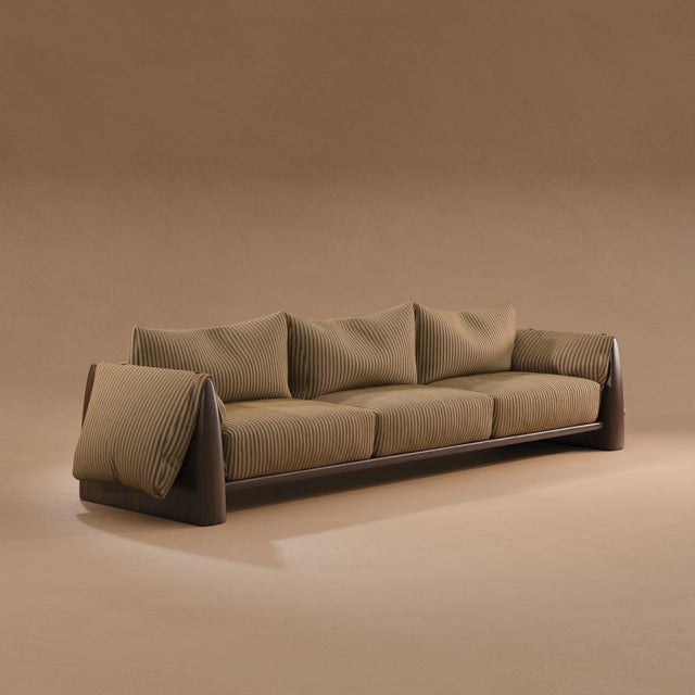 Dudley Sofa by Wood Tailors Club, in New conditions. Designed from 2000 Signed by Maker