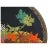 Late 19th Century Late 19th Century Meiji Japanese Cloisonne Enamel Plate Autumn Leaves Chrysanthemum Flowers For Sale - Image 5 of 7
