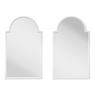 Pair of Painted Queen Anne Style Mirrors For Sale