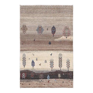 Fine Hand Knotted Persian Gabbeh For Sale