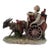 Vintage Capodimonte Porcelain Organ Grinder With Donkey and Monkey Figurine Group. For Sale