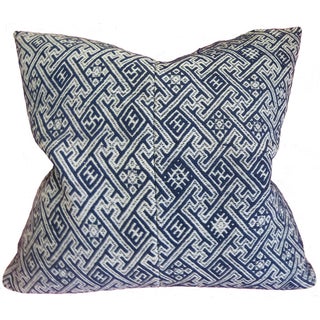 New Hmong Indigo Wedding Blanket Pillow For Sale