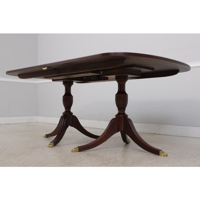 Henkel Harris Model 2207 Mahogany Dining Room Table For Sale - Image 13 of 15