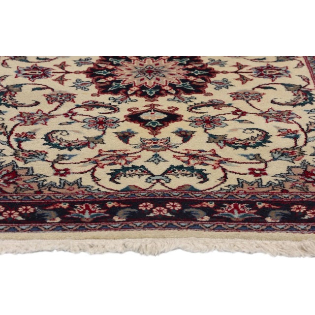 Vintage Beige Chinese Tabriz Rug - 02'02 X 03'03 For Sale - Image 4 of 9