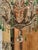 19th Century 19th Century Italian Tole and Green Crystal Drop Chandelier For Sale - Image 5 of 9