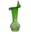 Mid-Century Modern Green Jack in the Pulpit Vase - 8" Hand Blown Glass For Sale - Image 3 of 9
