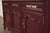 Baker Funiture Style French Provincial Louis XV Burgundy Lacquered Sideboard Credenza, Newly Refinished For Sale - Image 12 of 18