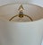 One of a kind Baker Modern Satin Brass Floor Lamp Prototype, ivory fabric shade, crystal finial, showroom floor sample