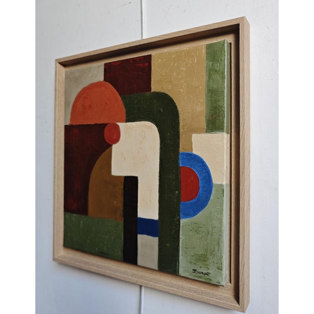 Contemporary Connivence, Contemporary Abstract Landscape, Oil Painting Framed by Sophie Dumont For Sale - Image 3 of 7