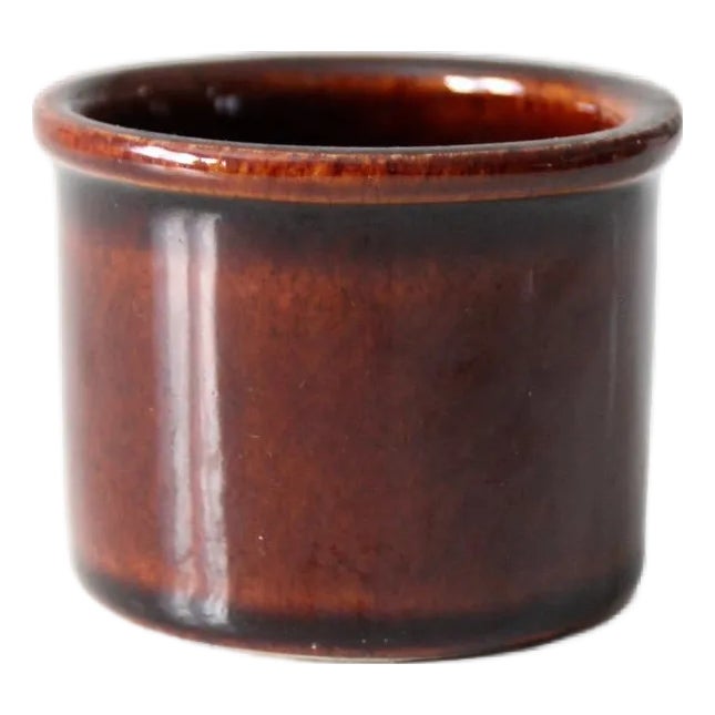 Vintage Brown Stoneware Ramekin | Chairish