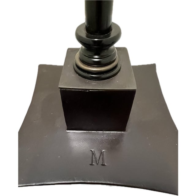 McGuire Robert Kuo Crystal Cuff Floor Lamps - a Pair For Sale - Image 6 of 7