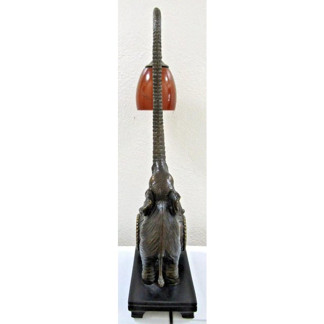 Austin Standing Elephant on Barrel Table Lamp 2007 For Sale - Image 9 of 12
