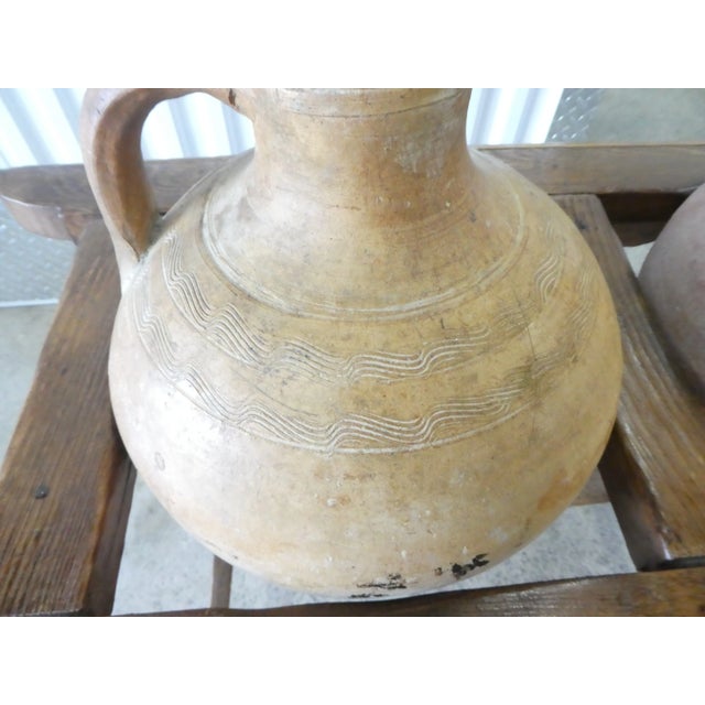 Antique Two-Hole Poplar Water Jug Holder- 3 Pieces For Sale - Image 10 of 13