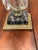Mid-Century Modern Vintage Dilly Brass Candelabra With Carrara Marble Base For Sale - Image 3 of 3