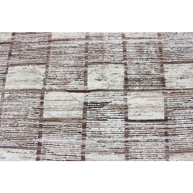 Modern Checkerboard Piled Rug by Keivan Woven Arts 10'0 X 13'10 For Sale - Image 11 of 14