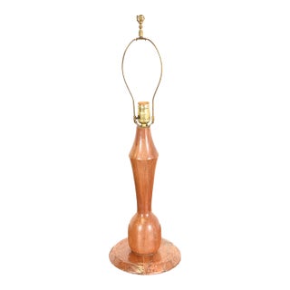 Danish Modern Teak Table Lamp, Circa 1960s For Sale