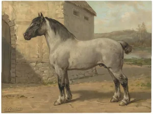 O. Eerelman, Illustration of a Breton Horse, 1898, Print