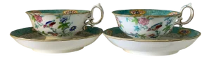 Cups by Minton & Boyle, 1830s, Set of 2