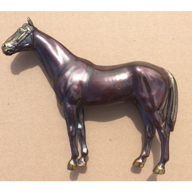 Vintage Copper Horse Statue Chairish