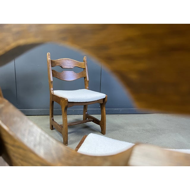 Wood Vintage Brutalist Dining Chairs, 1960s, Set of 6 For Sale - Image 7 of 9