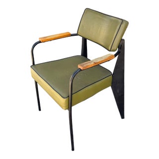 Vintage Jean Prouvé Attr Direction Armchair - 1 of 2 For Sale