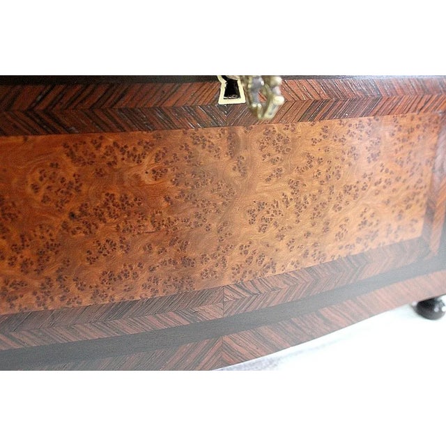 Small French Napoleon III Wooden Trunk For Sale - Image 15 of 18