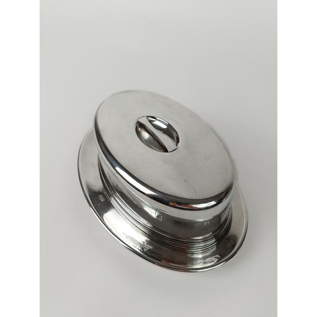 Silver-Plated Cloche by Krupp Berndorf for First Class of Tirrenia Fleet, 1930s For Sale - Image 17 of 18