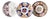 Japanese Porcelain Plates with Scalloped Rim, Set of 3 For Sale