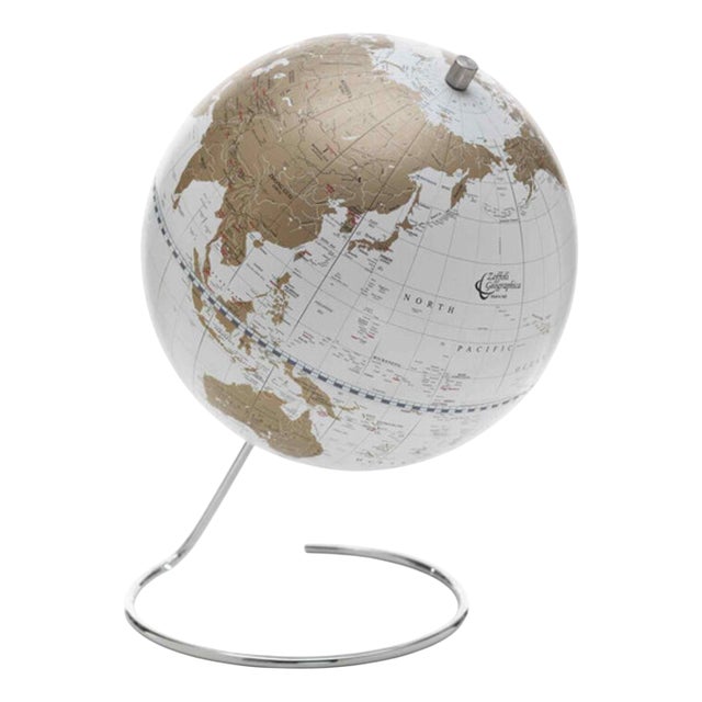 Cosmo Globe in White by Zoffoli Mappamondi For Sale
