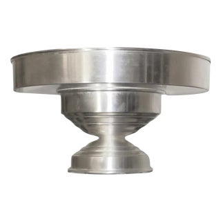 Rl 04 Centerpiece in Silver Plated Brushed Brass by Caspal For Sale