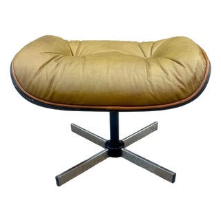 Vintage Plycraft or Selig Eames Style Ottoman For Sale