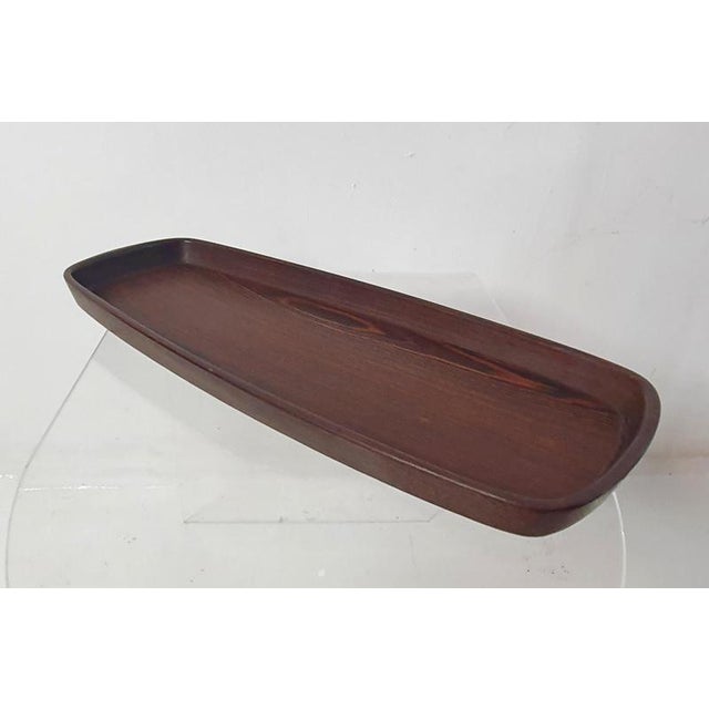 Mid-Century Modern Teak Tray attributed to Hans Gustav Ehrenreich, 1950s For Sale - Image 6 of 12