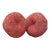 Round Deep-Red Down-Filled Paisley Pillows-a Pair For Sale