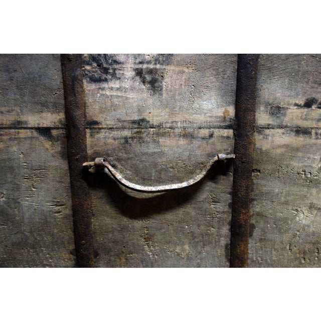 Antique Wooden and Iron Dowry Chest, 19th Century For Sale - Image 18 of 18